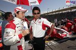 Aguri Suzuki (Teamchef) mit Yuji Ide (Super Aguri F1 Team)
