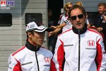 Franck Montagny (Super Aguri F1 Team), Takuma Sato (Super Aguri F1 Team)