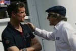 David Coulthard (Red Bull Racing) und Sir Jackie Stewart