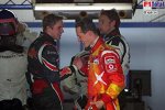 Jenson Button (Honda Racing F1 Team), Michael Schumacher (Ferrari), Scott Speed (Scuderia Toro Rosso)