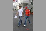 David Coulthard (Red Bull Racing), Michael Schumacher (Ferrari)