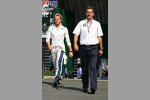 Mario Theissen (BMW Motorsport Direktor) (BMW Sauber F1 Team), Nico Rosberg (Williams-Cosworth)