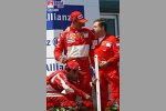 Felipe Massa (Ferrari), Jean Todt (Teamchef) (Ferrari), Michael Schumacher (Ferrari)