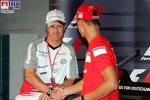 Michael Schumacher (Ferrari), Ralf Schumacher (Toyota)
