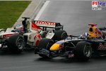 David Coulthard (Red Bull Racing), Jenson Button (Honda Racing F1 Team)