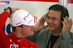 Ralf Schumacher (Toyota) mit seinem neuen Manager Hans Mahr