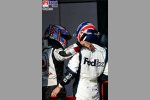 Jenson Button (Honda Racing F1 Team), Mark Webber (Williams-Cosworth)