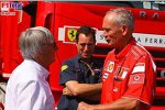 Bernie Ecclestone (Formel-1-Chef) (), Rory Byrne (Berater Design) (Ferrari)