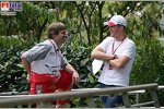 Pascal Vasselon (Chefdesigner) (Toyota) mit Ralf Schumacher (Toyota)