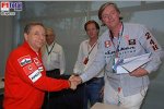 Jean Todt (Teamchef) (Ferrari), Michiel Mol (Formel-1-Direktor) (MF1 Racing), Victor R. Muller (Spyker-Chef) (MF1 Racing)