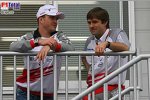 Pascal Vasselon (Chefdesigner) (Toyota), Ralf Schumacher (Toyota)