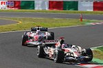 Rubens Barrichello (Honda Racing F1 Team), Takuma Sato (Super Aguri F1 Team)