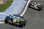 Anthony Davidson (Testfahrer) (Honda Racing F1 Team), Fernando Alonso (Renault)
