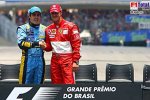 Fernando Alonso (Renault), Michael Schumacher (Ferrari)
