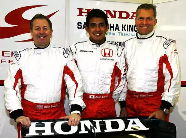 Martin Brundle, Aguri Suzuki, Christian Danner Titel-Bild zur News: Martin Brundle, Aguri Suzuki, Christian Danner