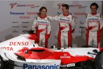 Jarno Trulli, Ralf Schumacher und Franck Montagny