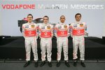 Gary Paffett, Fernando Alonso, Lewis Hamilton und Pedro de la Rosa