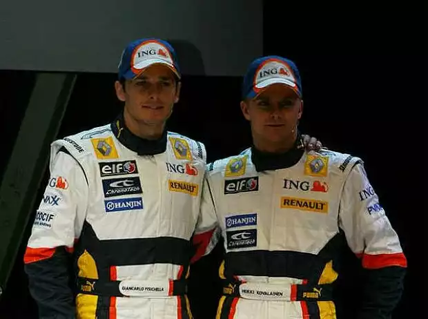 Giancarlo Fisichella und Heikki Kovaleinen Titel-Bild zur News: Giancarlo Fisichella und Heikki Kovaleinen