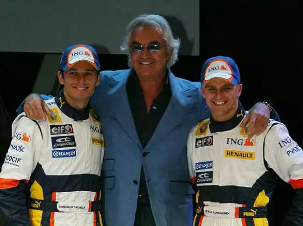 Giancarlo Fischella, Flavio Briatore, Heikki Kovaleinen Titel-Bild zur News: Giancarlo Fischella, Flavio Briatore, Heikki Kovaleinen