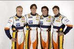 Heikki Kovalainen, Nelson Piquet Jr., Ricardo Zonta und Giancarlo Fisichella (Renault)