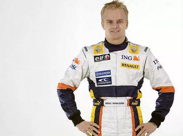 Heikki Kovalainen Renault Präsentation Titel-Bild zur News: Heikki Kovalainen Renault Präsentation