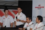 James Rossiter, Christian Klien und Gil de Ferran (Sportlicher Direktor) (Honda F1 Team) 