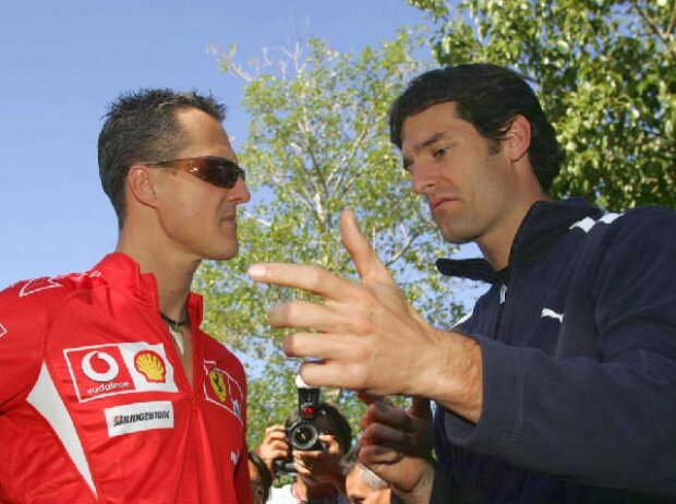 Titel-Bild zur News: Michael Schumacher und Mark Webber