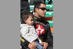 Juan-Pablo Montoya mit seinem Sohn