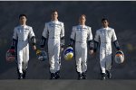 Kazuki Nakajima, Alexander Wurz, Nico Rosberg und Narain Karthikeyan (Williams)