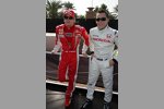 Kimi Räikkönen (Ferrari) und Christian Klien (Honda F1 Team)