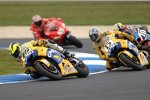 Valentino Rossi vor Colin Edwards (beide Yamaha)