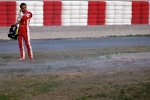 Felipe Massa (Ferrari) nachdem er auf seiner ersten Runde stehen geblieben ist