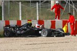 Rubens Barrichello (Honda F1 Team) nach seinem Dreher