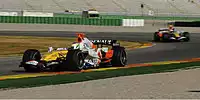 Giancarlo Fisichella vor Heikki Kovalainen