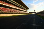 Die Start- und Zielgerade des Circuit de Catalunya