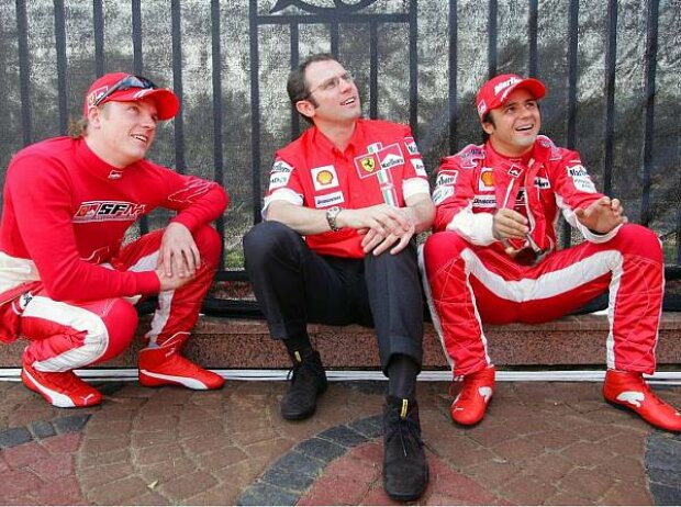 Titel-Bild zur News: Kimi Räikkönen mit Felipe Massa