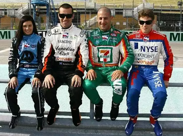 Danica Patrick Dario Franchitti Tony Kanaan Marco Andretti Titel-Bild zur News: Danica Patrick Dario Franchitti Tony Kanaan Marco Andretti