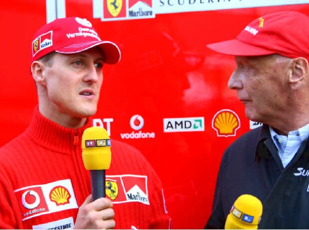 Michael Schumacher und Niki Lauda Michael Schumacher und Niki Lauda