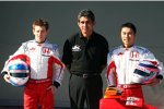 Anthony Davidson, Aguri Suzuki (Teamchef), Takuma Sato (Super Aguri) 