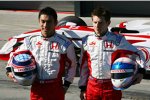 Takuma Sato mit Anthony Davidson (Super Aguri) 