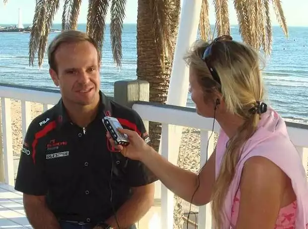 Rubens Barrichello mit Inga Stracke Titel-Bild zur News: Rubens Barrichello mit Inga Stracke
