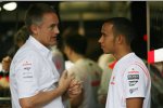 Martin Whitmarsh (Geschäftsführer) und Lewis Hamilton (McLaren-Mercedes)