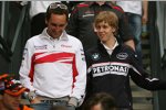 Franck Montagny (Toyota) und Sebastian Vettel (BMW Sauber F1 Team) 