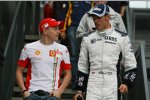 Kimi Räikkönen (Ferrari) und Alexander Wurz (Williams)