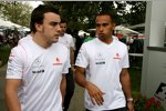 Fernando Alonso und Lewis Hamilton (McLaren-Mercedes)