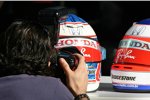 Die Helme von Jenson Button und Rubens Barrichello (Honda F1 Team) 