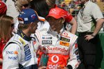 Heikki Kovalainen (Renault) und Lewis Hamilton (McLaren-Mercedes)