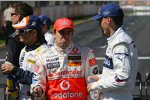 Fernando Alonso (McLaren-Mercedes) und Robert Kubica (BMW Sauber F1 Team) 