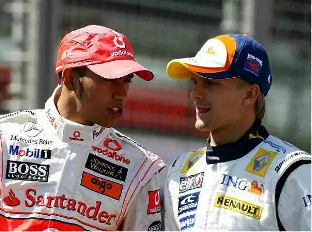 Lewis Hamilton und Heikki Kovalainen Titel-Bild zur News: Lewis Hamilton und Heikki Kovalainen