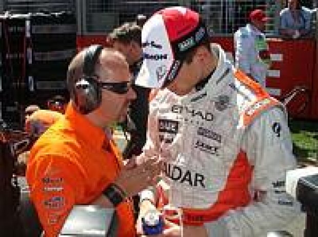 Adrian Sutil mit Mike Gascoyne